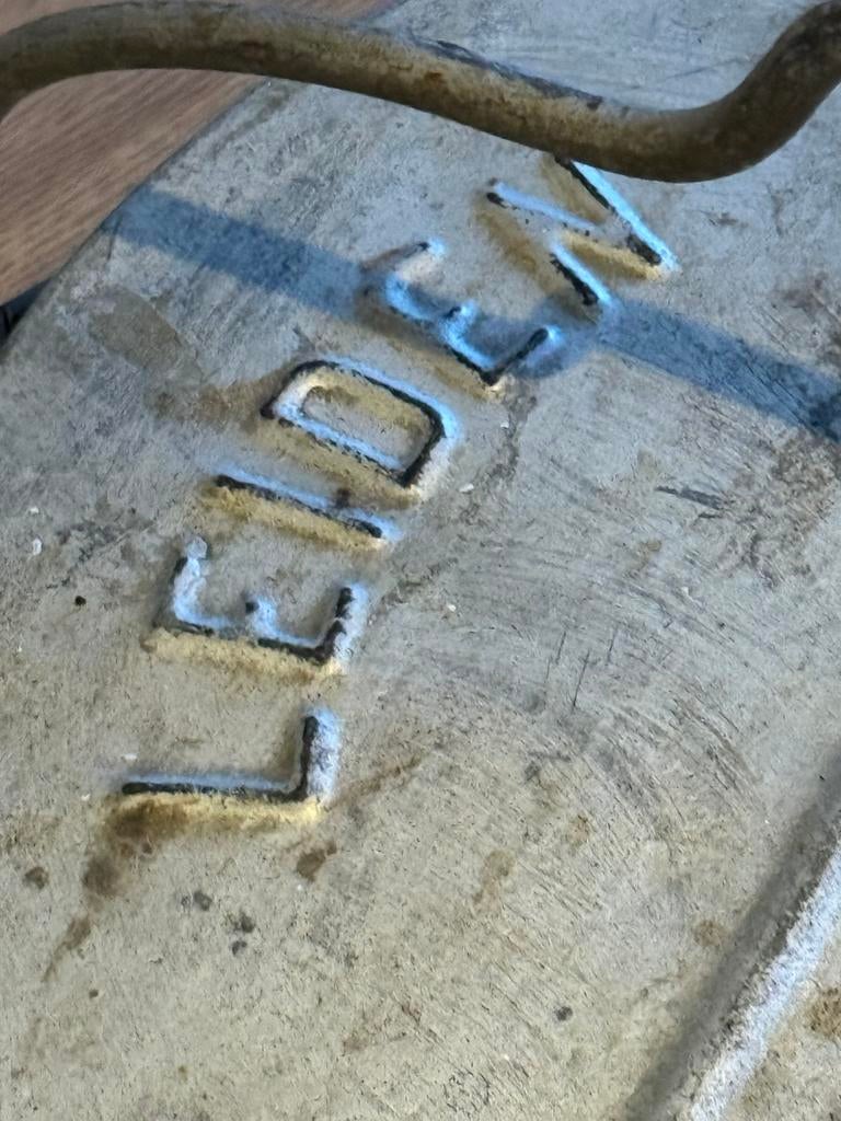 Leiden origineel vuilnisbak / trash can, Ophalen, Gebruikt, 40 liter of meer, Metaal