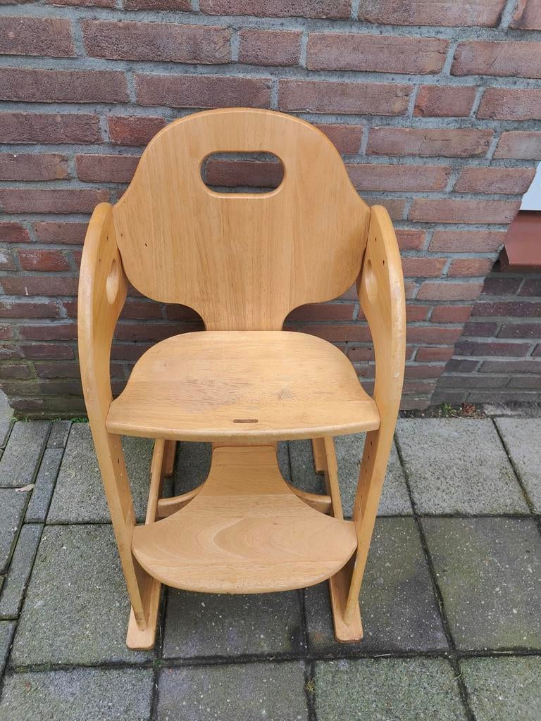 Houten Meegroeistoel - Tiamo Wood Collection, Kinderen en Baby's, Kinderstoelen, Ophalen, Gebruikt, Meegroeistoel