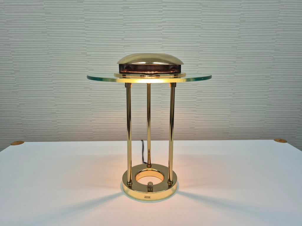 Saturn tafellamp Robert Sonneman. Vintage bureaulamp messing, Ophalen of Verzenden, ., ., .