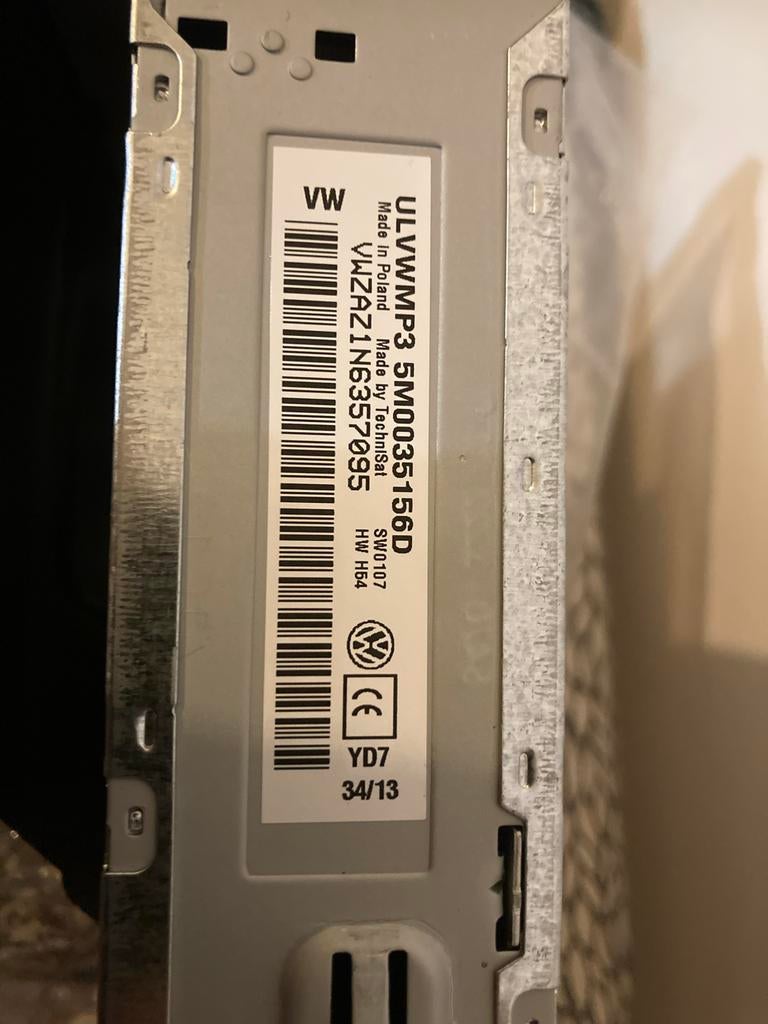 RCD-210 autoradio - VW - Zonder code, Ophalen of Verzenden, Gebruikt