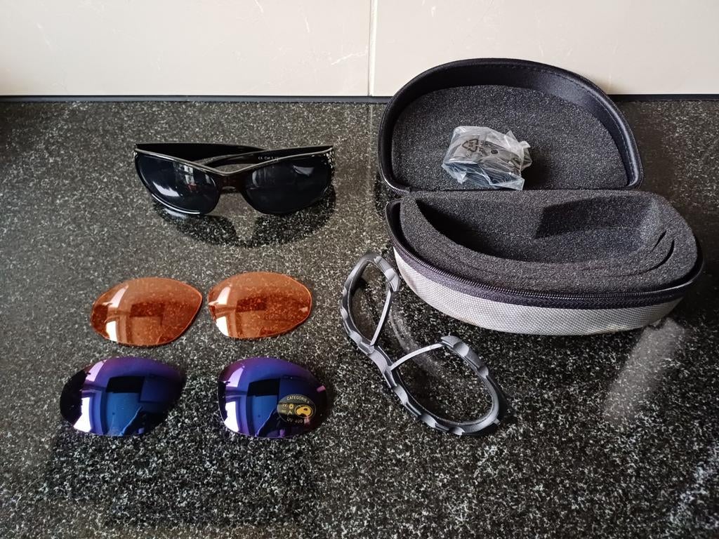 Crivit Zonnebril Set - Gebruikt, Overige merken, Gebruikt, Zonnebril, Zwart