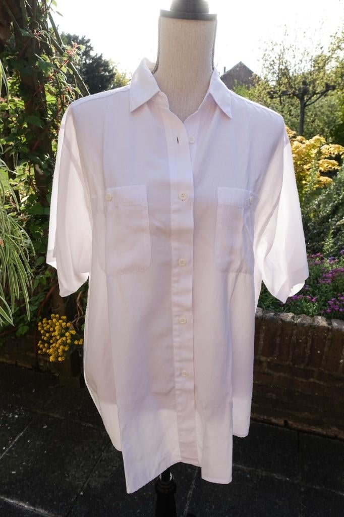 witte blouse - Gina Umberto - Lady Style - maat 44, Kleding | Dames, Wit, Maat 42/44 (L), Ophalen of Verzenden, Gina Umberti