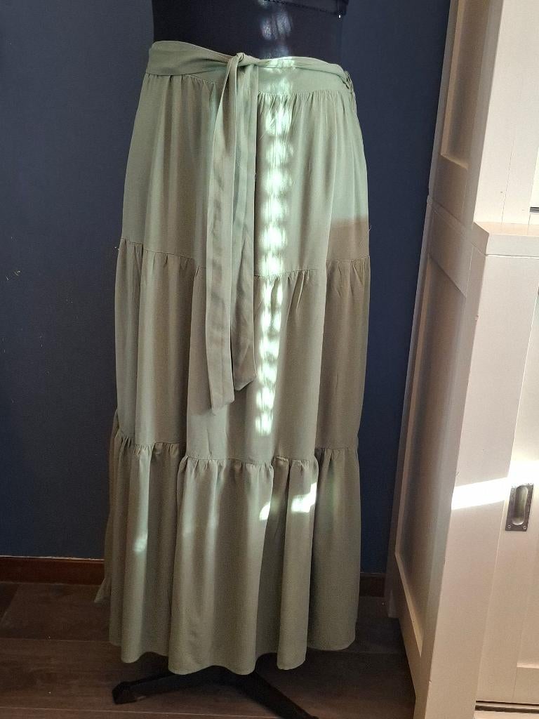 Amisu Maxi Rok Olijfgroen Strikceintuur Maat 44, Kleding | Dames, Anneonline, Steenbergen, Shop@wesell4u.nl, Maat 42/44 (L)