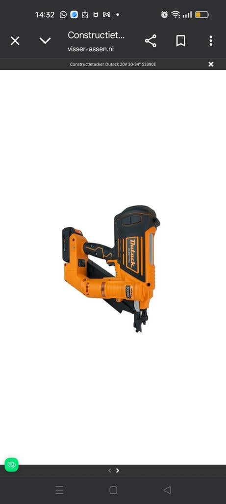 Dutack constructie tacker, Ophalen of Verzenden, Nieuw