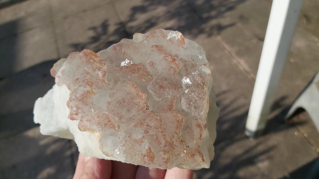 RB049 Mooie Fluoriet Hematoide Mine Fontesante Frankrijk, Ophalen of Verzenden, Mineraal