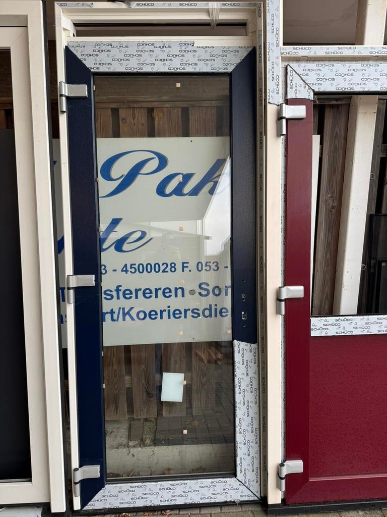 Schüco kozijnen/deuren/schuifpuien, 75 tot 150 cm, Deurkozijn, Ophalen of Verzenden, Zo goed als nieuw