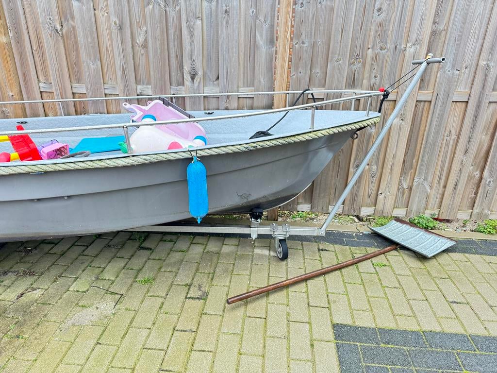 Boot met aanhanger mag ook apart, Ophalen of Verzenden, Gebruikt, Motorboot