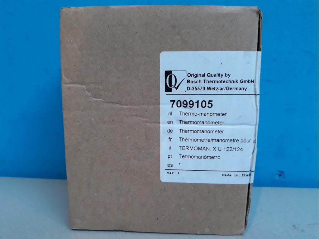 Thermomanometer Nefit  Art.nr: 7099105, Niet ingevuld, Cv-ketel of Combi-ketel, Niet ingevuld, Nieuw