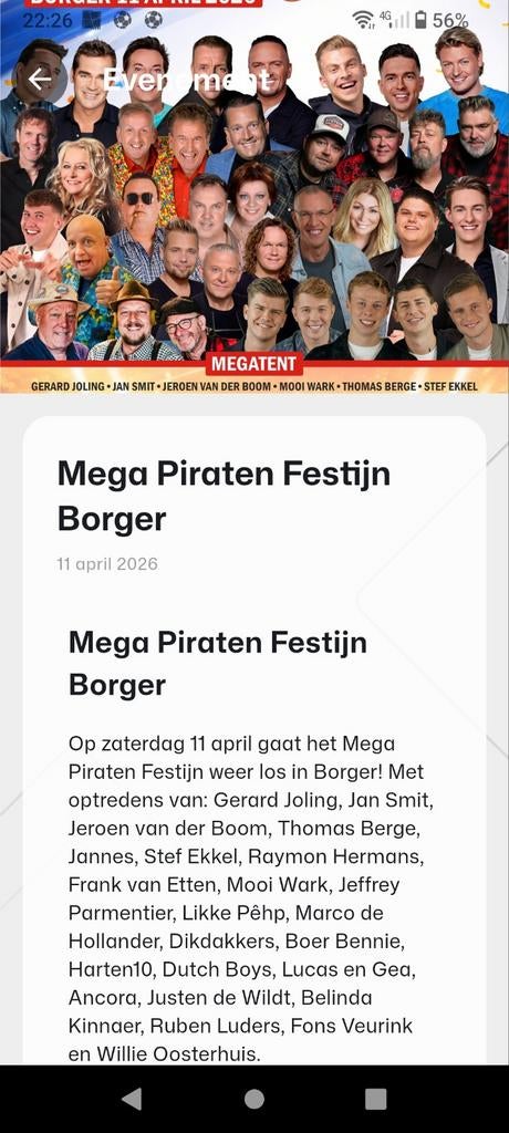 Kaartjes MPF Borger, Drie personen of meer