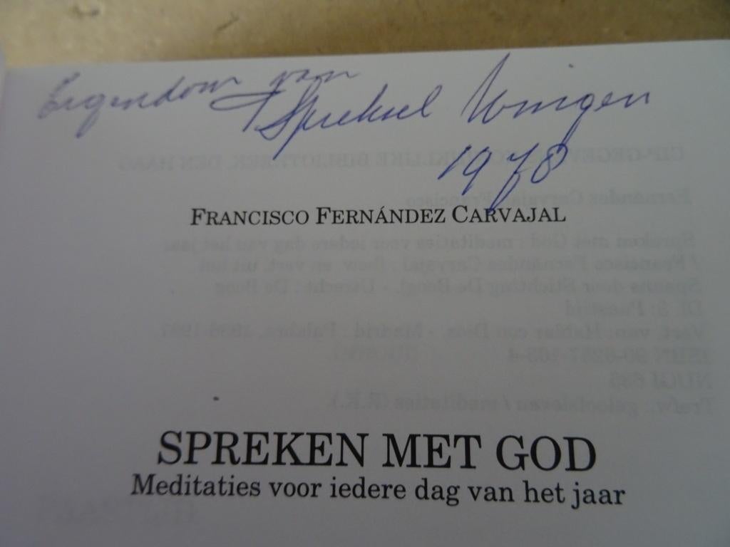 Fernández Carvajal Spreken met God Meditaties Paastijd 1996, Gelezen, Christendom | Katholiek, Ophalen of Verzenden, Francisco Fernández-Carvajal