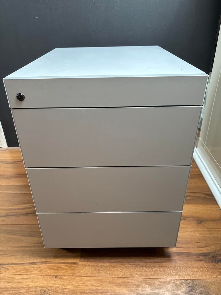 Ladeblokje met 3 lades - Grijs, Huis en Inrichting, Kasten | Ladekasten, Gebruikt, Minder dan 100 cm, Minder dan 50 cm, 50 tot 75 cm