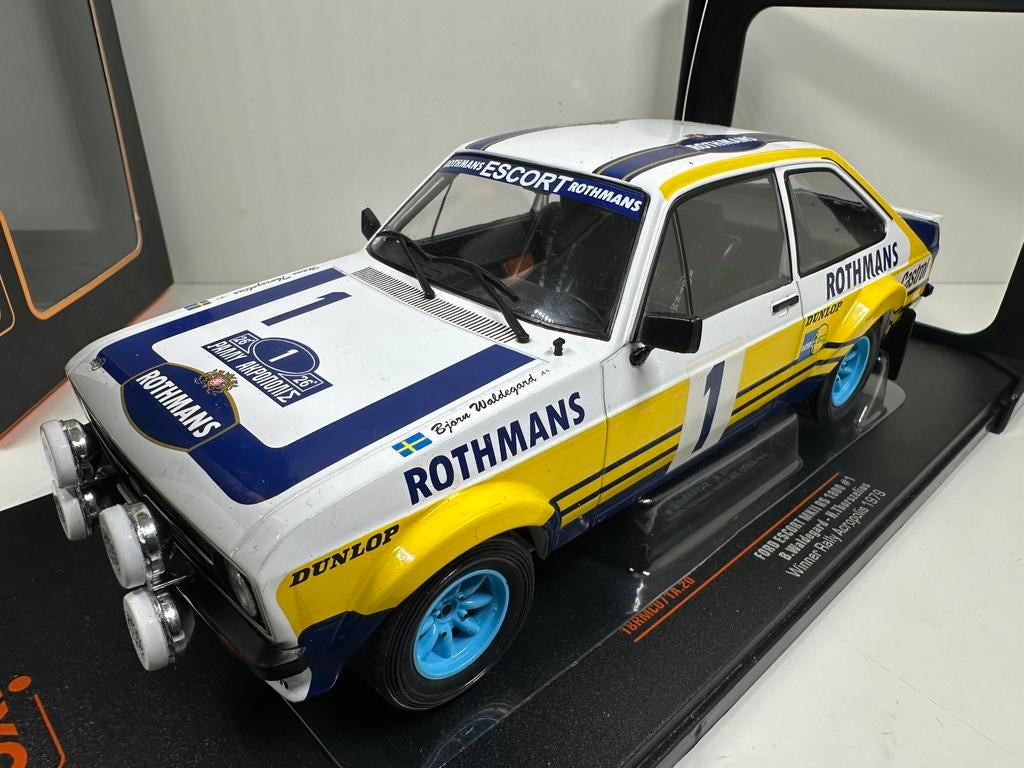 FORD ESCORT MK 2 RS 1800 RALLY ACROPOLIS 1979 IXO 1:18 NIEUW, Hobby en Vrije tijd, Modelauto's | 1:18, Ophalen of Verzenden, Nieuw