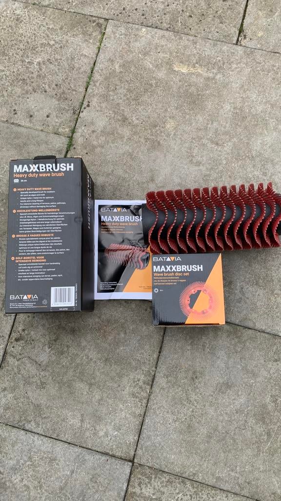 Batavia Maxxbrush Heavy duty borstel en extra vervangingsset, Tuin en Terras, Veegmachines, Nieuw, Ophalen of Verzenden