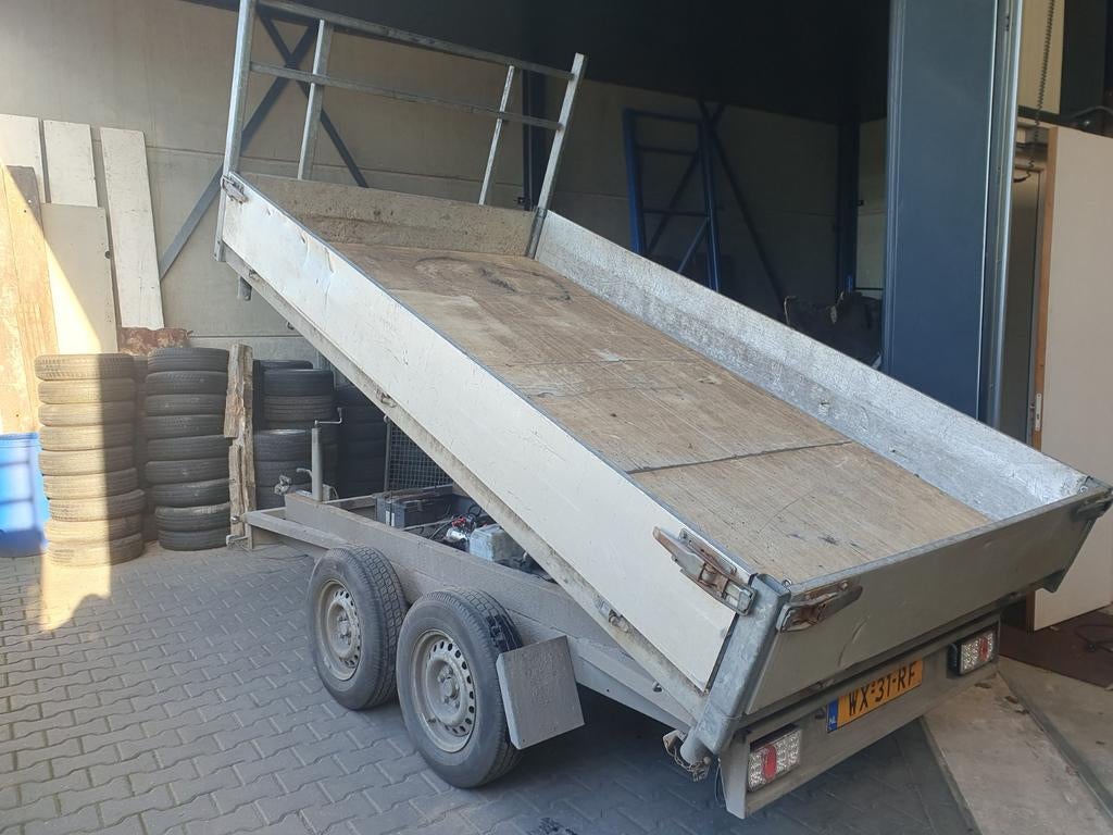 Kipper 2700kg 310x185 beresterk  nu 2750 euro marge, Auto diversen, Aanhangers en Bagagewagens, Ophalen of Verzenden