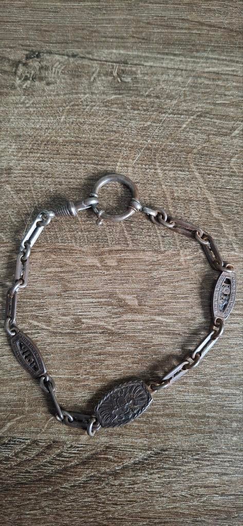 Horlogeketting antiek "Gold zur wehr - eisen zur ehr", Antiek en Kunst, Ophalen of Verzenden