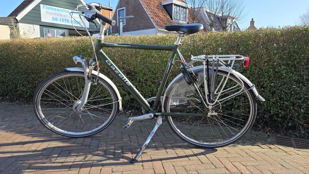 Gazelle Medeo herenfiets - Framemaat 61 - Shimano 8 speed, Gebruikt, Gazelle, Info@gazelle.nl, 61 tot 65 cm