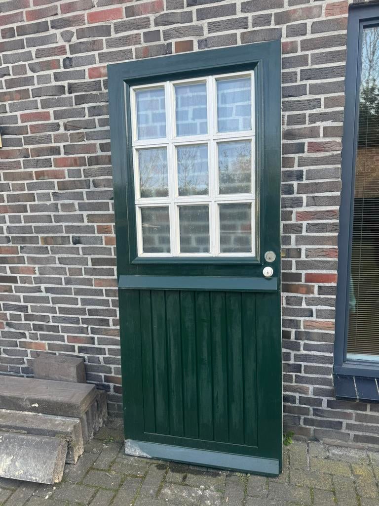 Voordeur hardhout, Ophalen, Gebruikt, 80 tot 100 cm, Buitendeur