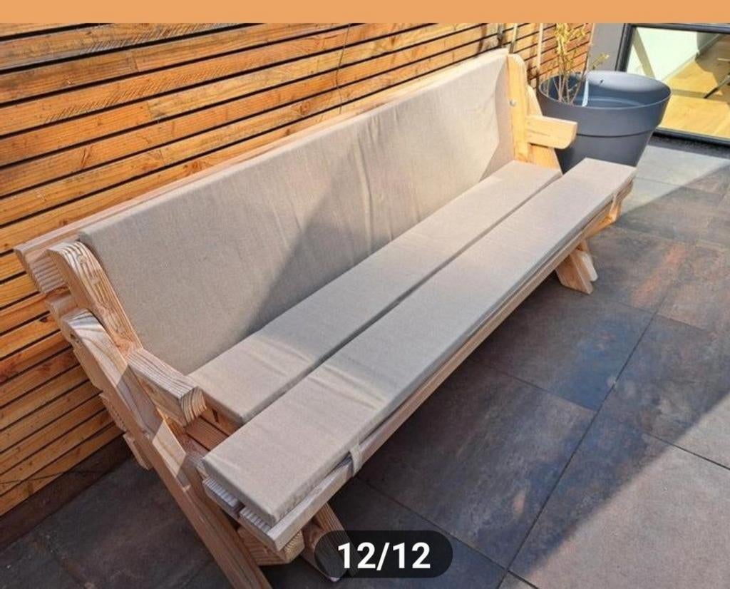 Douglas tuinbank picknicktafel XL, Tuin en Terras, Picknicktafels, Ophalen