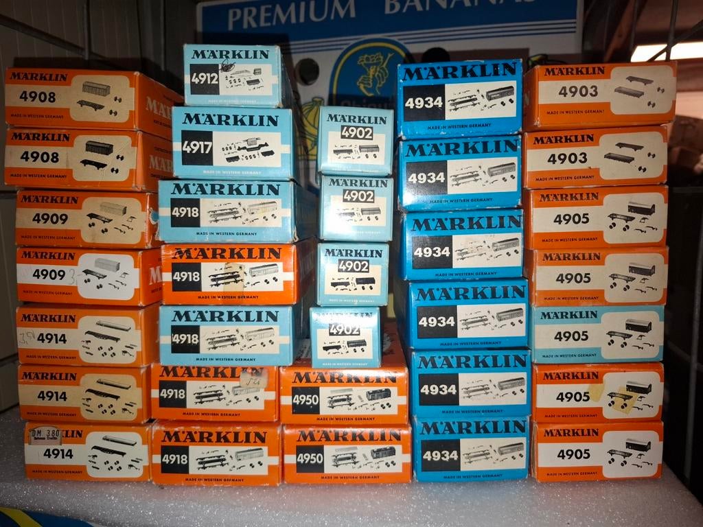 Div marklin lege dozen van wagons, Wisselstroom, Gebruikt, Wagon, Ophalen of Verzenden