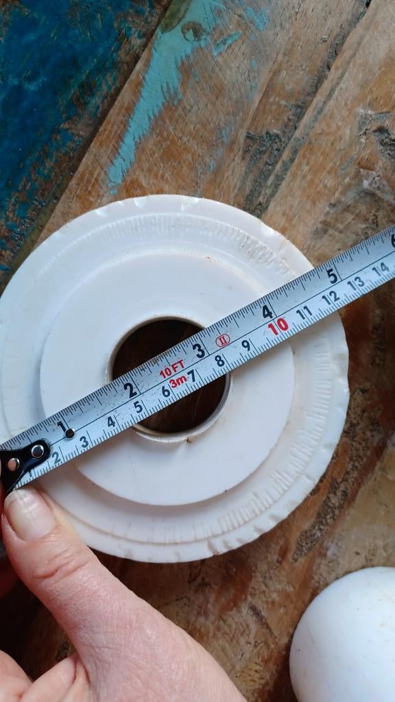 Delrin stafmWitte kunststof staven en ringen - Diverse maten, Ophalen of Verzenden, Gebruikt, Overige metalen