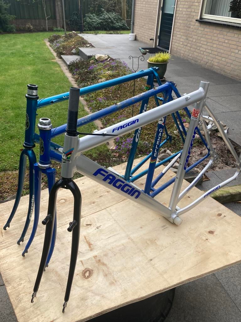 Gazelle  en Faggin frames., Fietsen en Brommers, Fietsen | Racefietsen, Ophalen of Verzenden, Zo goed als nieuw, Meer dan 20 versnellingen