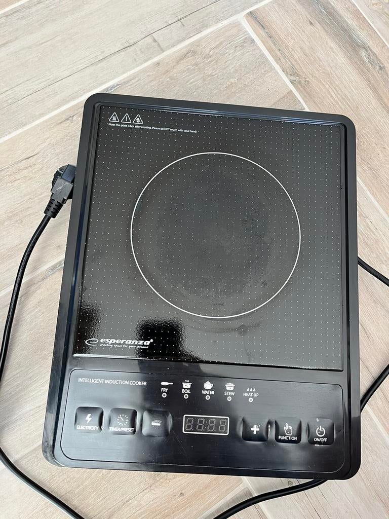 Losse inductiekookplaat vrijstaand, Witgoed en Apparatuur, Kookplaten, Zo goed als nieuw, Inductie, Vrijstaand, 4 kookzones