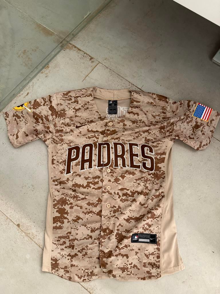 Padres Nike baseballshirt Fernando Tatis Camouflage Maat M, Sport en Fitness, Honkbal en Softbal, Ophalen of Verzenden, Zo goed als nieuw