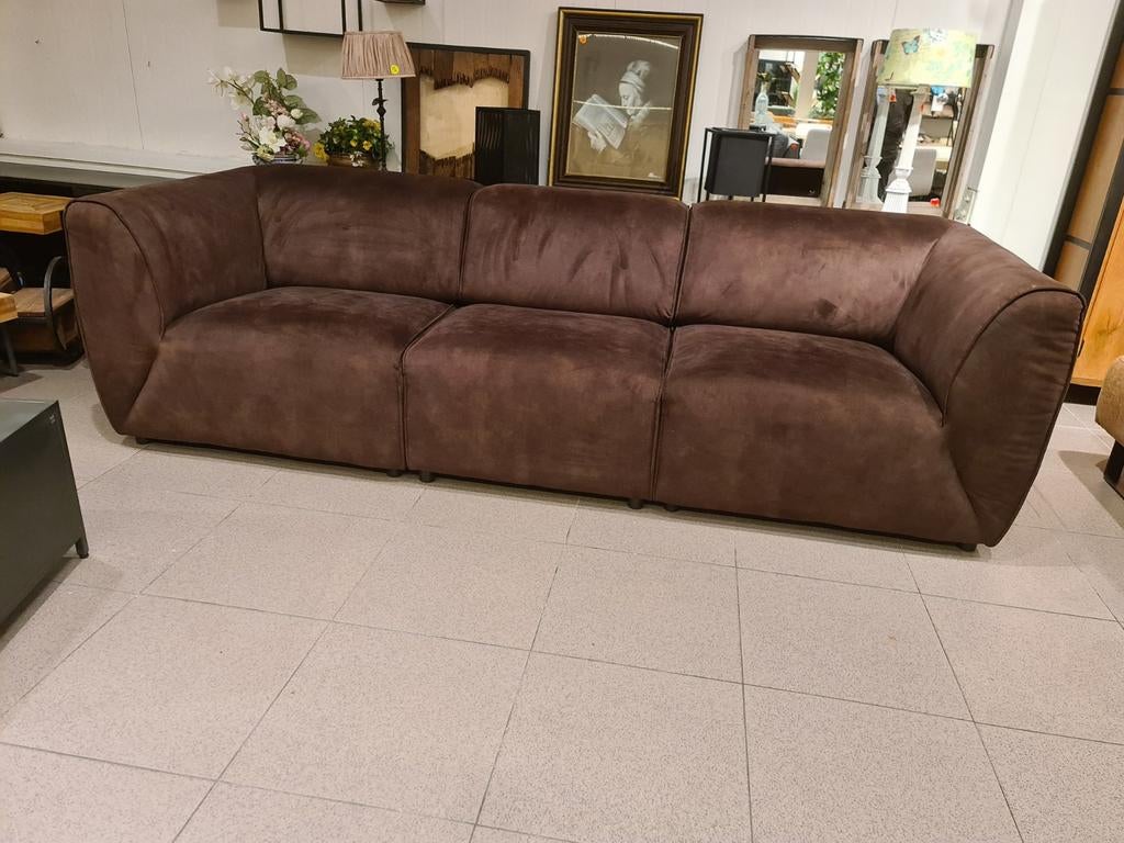 Nieuwe modulaire bank adore velvet taupe bruin 275cm €550, Huis en Inrichting, Banken | Bankstellen, Ophalen, 250 tot 300 cm, Industrieel landelijk barok brocante koloniaal boheems vintage