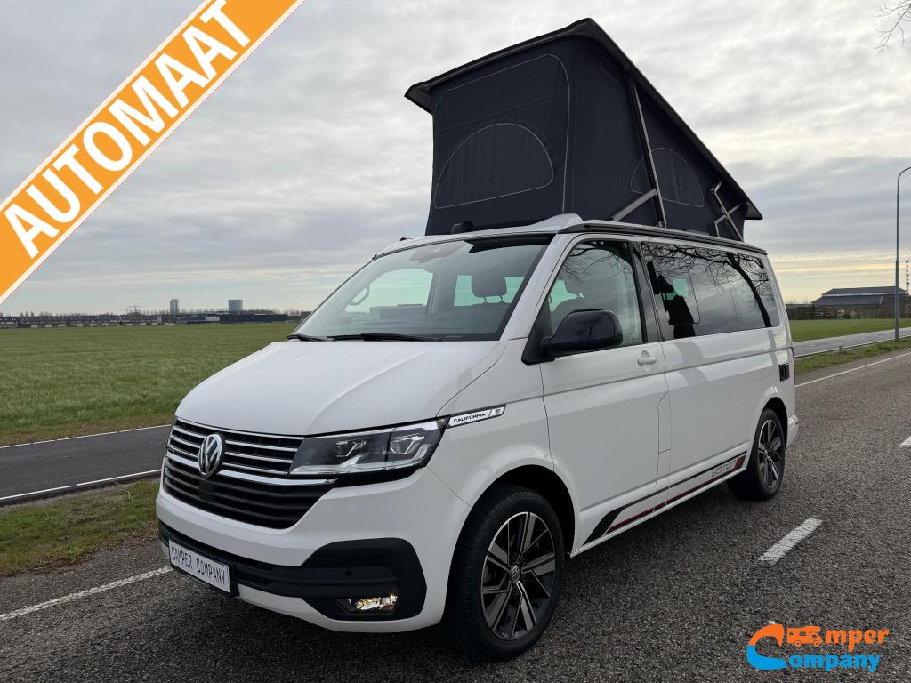 Volkswagen T6.1 California Ocean Edition Hefdak / Vol opties, Caravans en Kamperen, Campers, Volkswagen, Bedrijf, Diesel, 4 tot 5 meter