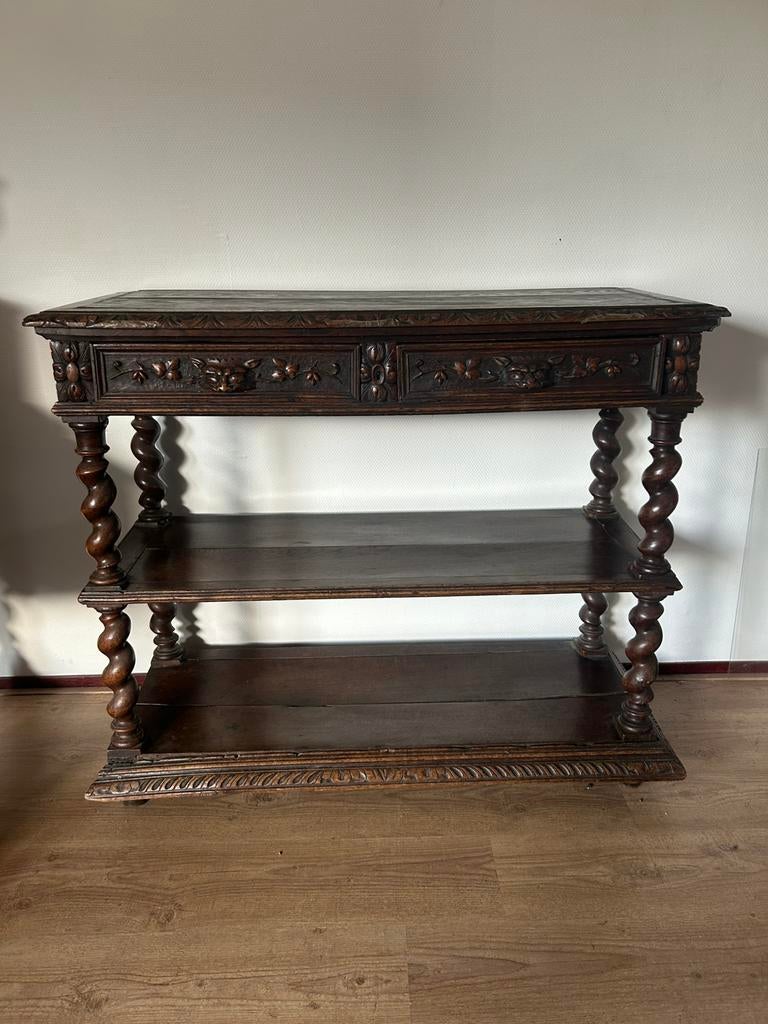 Franse wandtafel, Ophalen, 100 tot 150 cm, Zo goed als nieuw, 25 tot 50 cm