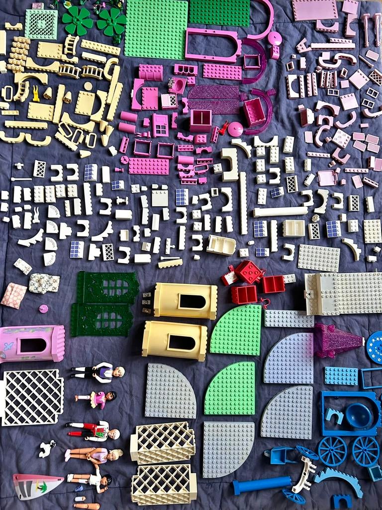Lego Belville onderdelen koets kasteel blokjes poppetjes, Ophalen of Verzenden
