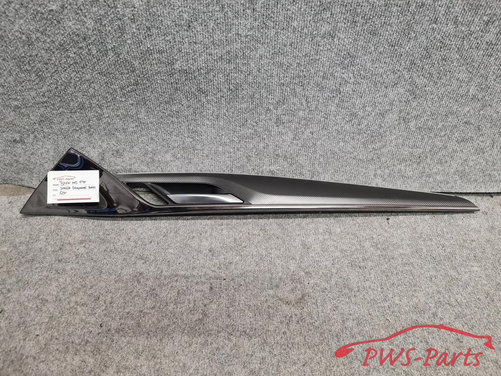 BMW M5 F90 CARBON DEURPANEEL INTERIEURLIJST RECHTS VOOR ORIG, Auto-onderdelen, Gebruikt, -, -, Ophalen of Verzenden