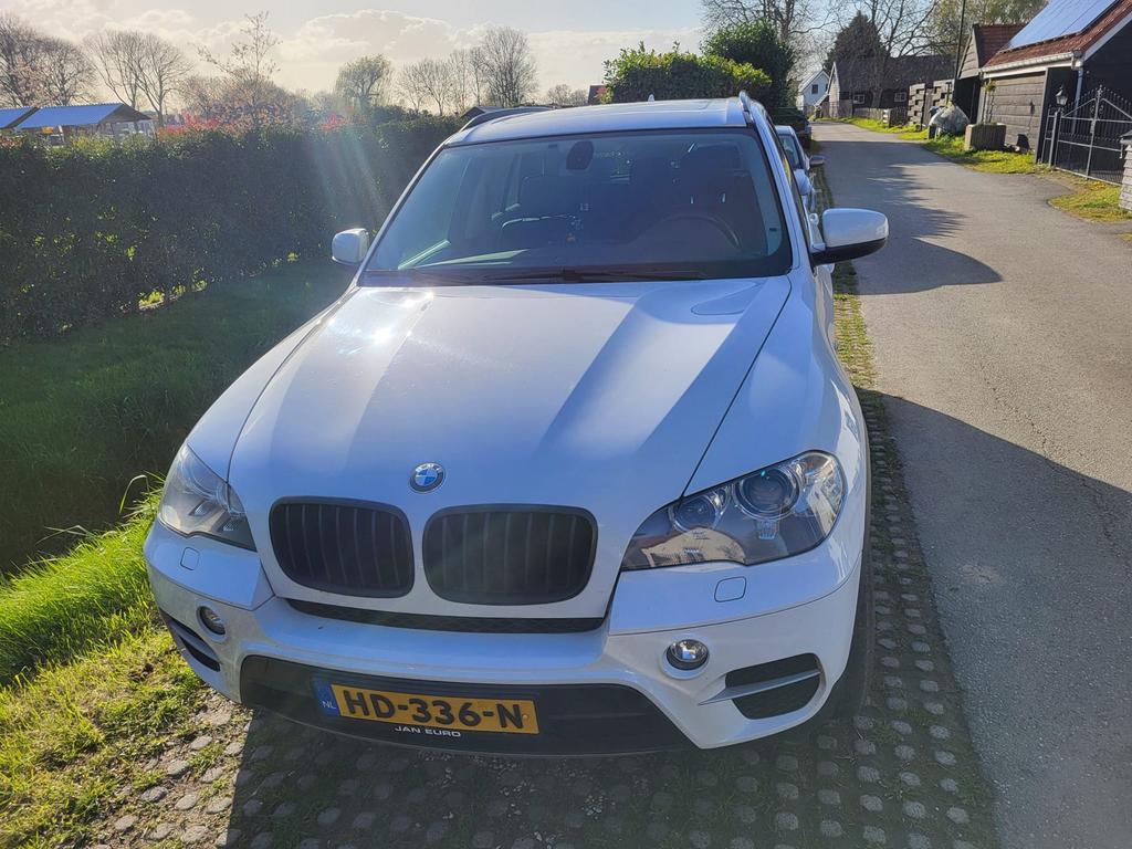 BMW X5 Xdrive 30D Auto 2013 Wit, Auto's, 2993 cc, 241 €/maand, Wit, Lederen bekleding