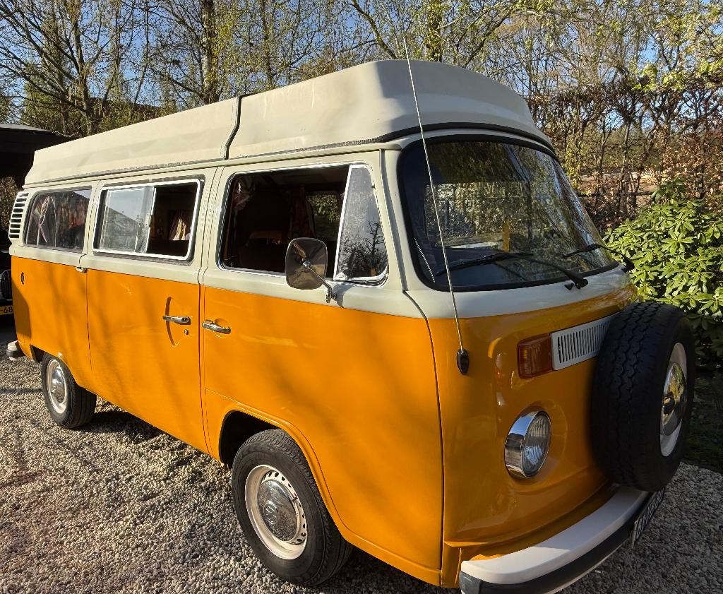 Volkswagen T2B camper 1976 oldtimer, Caravans en Kamperen, Campers, Volkswagen, Handgeschakeld, Tot en met 3, Particulier