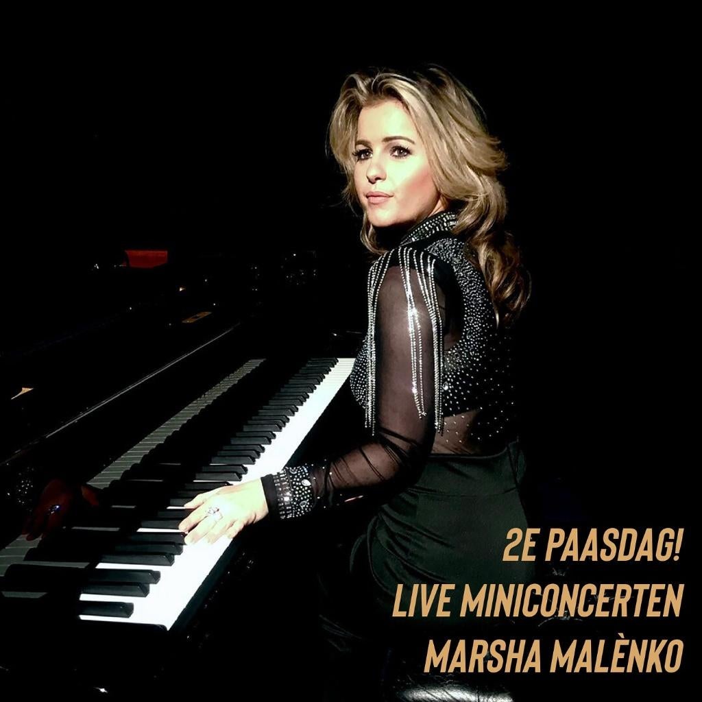 Piano Paasaanbiedingen, 2e Paasdag live Marsha Malènko, Gebruikt, Verzenden, Zwart, Piano