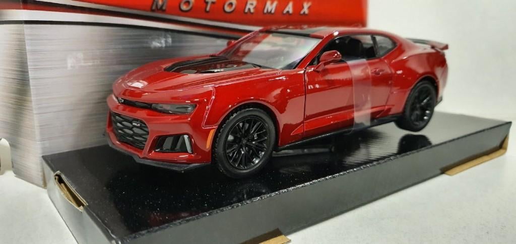 Chevrolet Camaro ZL1 2017 Rood metallic 1:24, Ophalen of Verzenden, Nieuw, Auto, Motormax