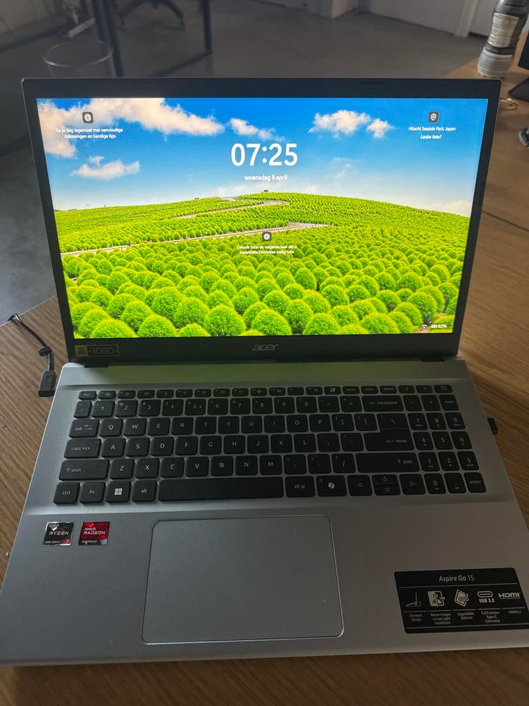 Acer Aspire Go 15 laptop, Gebruikt, 2 tot 3 Ghz, Ophalen of Verzenden, 15 inch