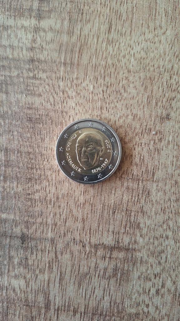 Duitse 2 euro herdenkingsmunt 2026 Konrad Adenauer, Ophalen of Verzenden