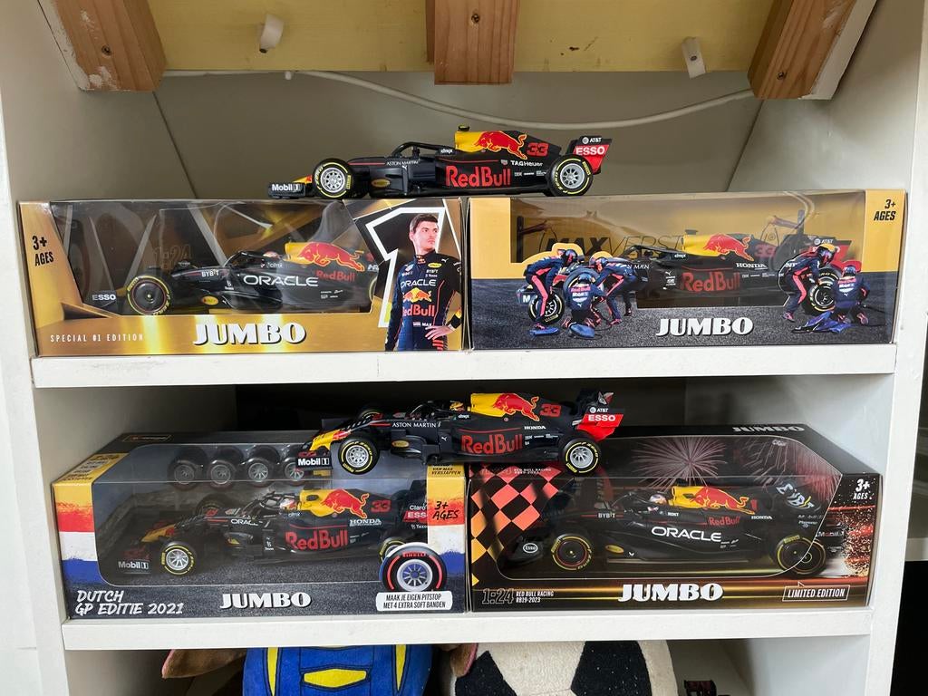Max Verstappen Jumbo auto's, Ophalen of Verzenden, Zo goed als nieuw, Auto, Bburago