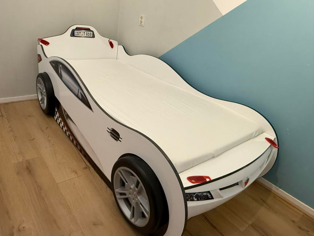 Autobed, Kinderen en Baby's, Kinderkamer | Bedden, Ophalen of Verzenden, Zo goed als nieuw, 180 cm of meer, 85 tot 100 cm