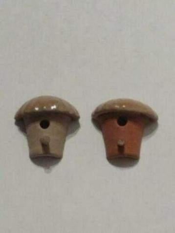 Keramische muurvogelhuisje met glazuur dakje, Ophalen, Nieuw, Gebruiksvoorwerp