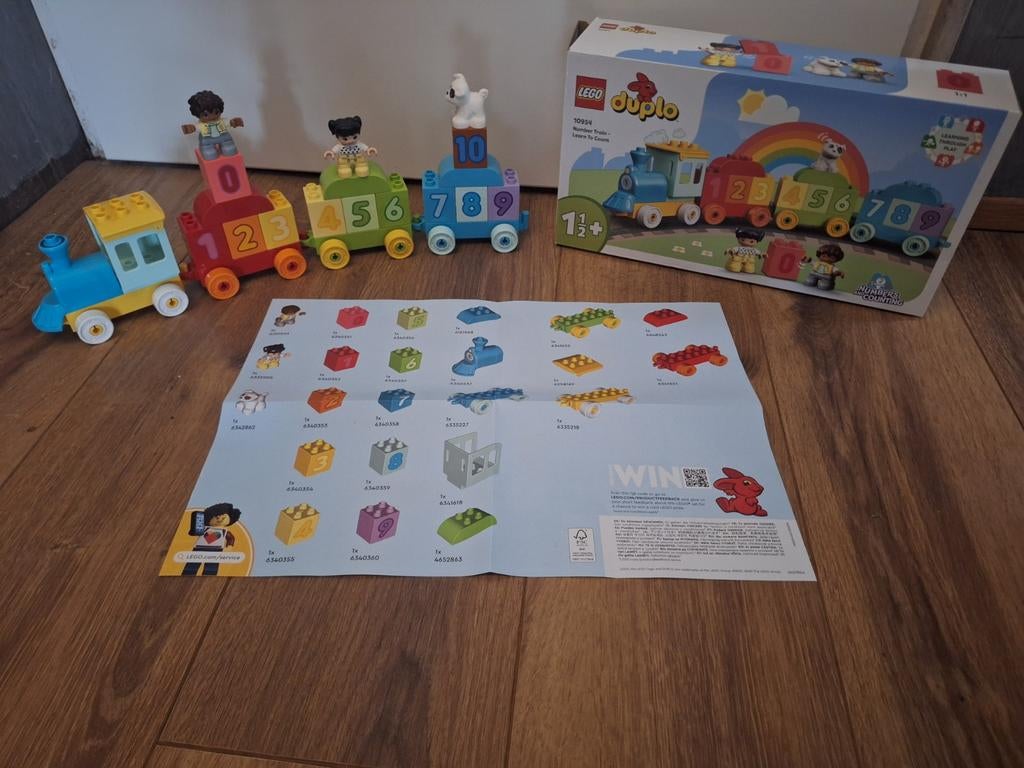 Duplo cijfer trein met de originele doos
Nr 10954, Ophalen of Verzenden, Zo goed als nieuw, Duplo