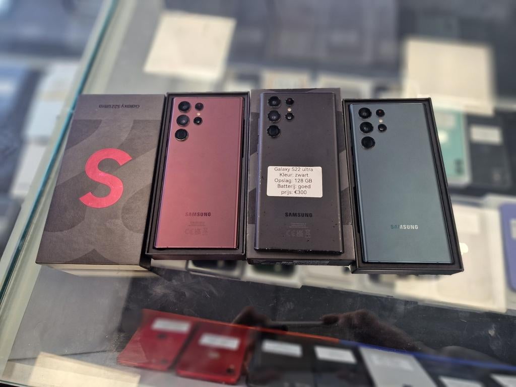 Galaxy S22 ultra.   128 GB.   2 jaar garantie, Zwart, Ophalen of Verzenden, Zo goed als nieuw, Galaxy S22