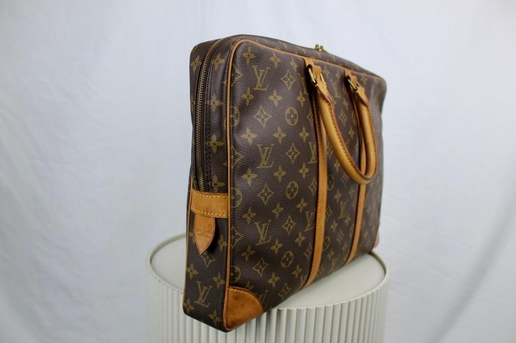 Louis Vuitton Porte Documents Voyage - 1094, 30 tot 40 cm, Bruin, Aktetas of Boekentas, Ophalen of Verzenden