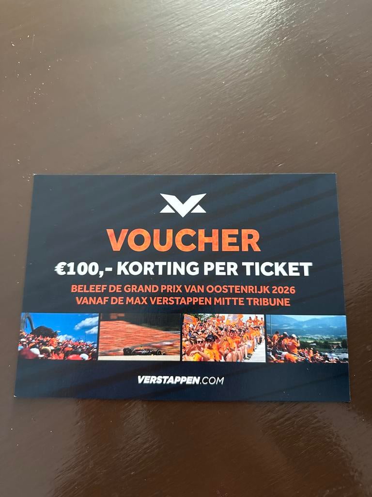 VOUCHER MAX VERSTAPPEN, Eén persoon
