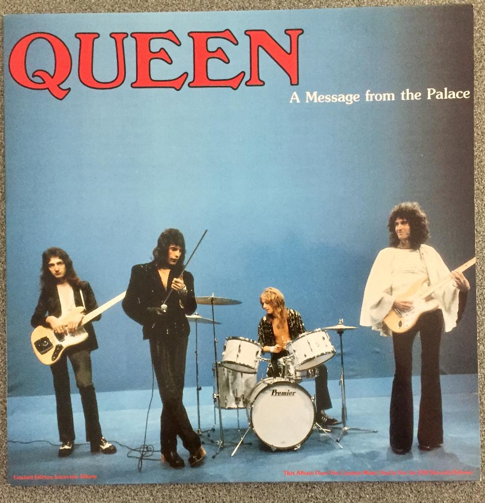Queen ‎A Message From The Palace Zeldzaam groen label, Cd's en Dvd's, Vinyl | Rock, Zo goed als nieuw, Poprock, 12 inch, Ophalen of Verzenden