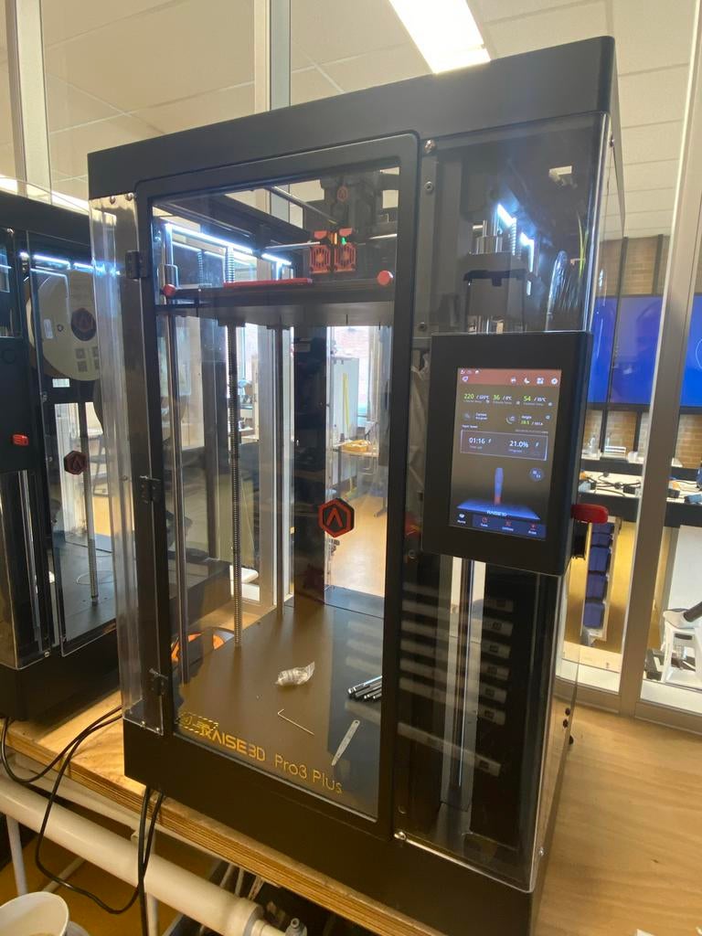 2x Raise3D Pro3 Plus 3D-printers met hyperspeed module, Computers en Software, 3D Printers, Ophalen, Ingebouwde Wi-Fi, Zo goed als nieuw