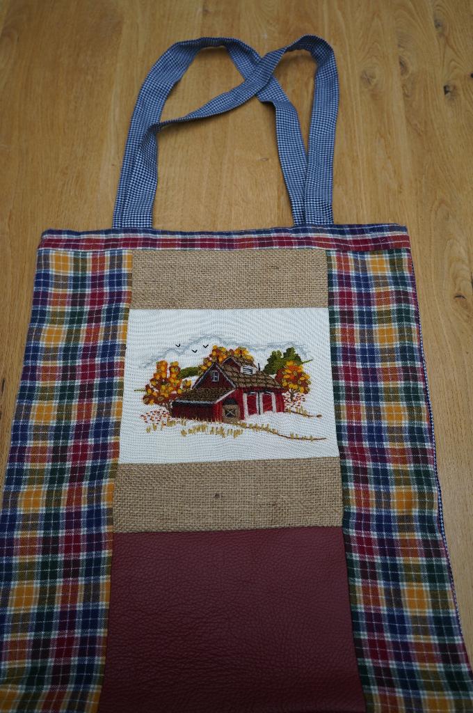 Stoffen tas, Ophalen of Verzenden, Gebruikt, Blauw, Shopper