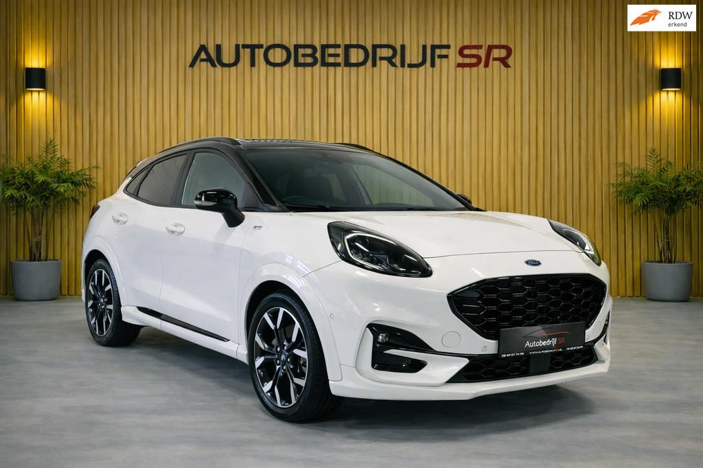Ford Puma 1.0 EcoBoost Hybrid ST-Line X Titanium Vol opties!, Voorwielaandrijving, 125 pk, Leder en Stof, 23 km/l