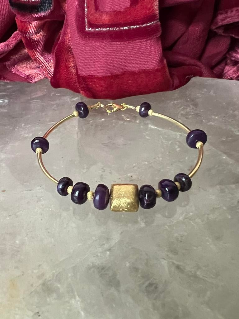 Sugiliet topkwaliteit hoge trilling zeldzaam magie uniek, Met bedels of kralen, Paars, Nieuw, Ophalen of Verzenden